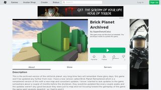 
                            5. Brick Planet (Beta) - Roblox