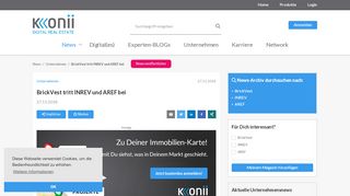
                            10. BrickVest tritt INREV und AREF bei | News | Konii.de