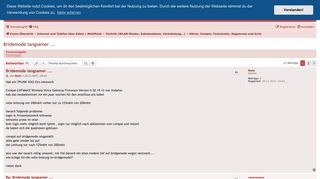 
                            10. Bridemode langsamer ... - Inoffizielles Vodafone-Kabel-Forum