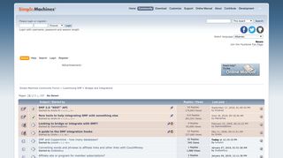 
                            9. Bridges and Integrations - Simple Machines Forum