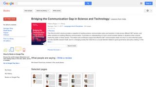 
                            6. Bridging the Communication Gap in Science and Technology: Lessons ...