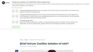 
                            8. Brief Intrum Justitia: betalen of niet? - Radar - het ...