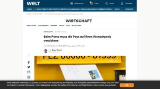 
                            5. Briefe: Bundesnetzagentur bremst Portopläne der Post - WELT