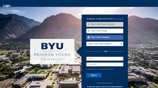 
                            8. Brigham Young University Sign-in Service - BYU