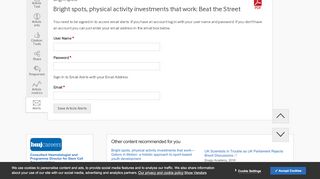 
                            11. Bright spots, physical activity investments that work: Beat the Street ...