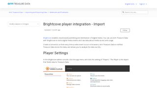 
                            10. Brightcove – Arm Treasure Data