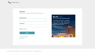 
                            1. Brightcove Login