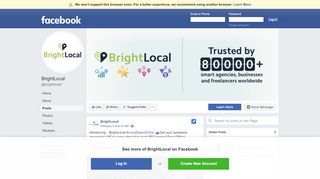 
                            4. BrightLocal | Facebook