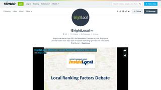 
                            8. BrightLocal on Vimeo