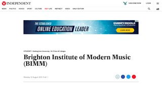 
                            13. Brighton Institute of Modern Music (BIMM) | The Independent