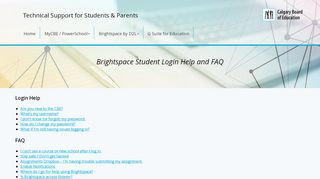 
                            2. Brightspace Student Login Help - CBE