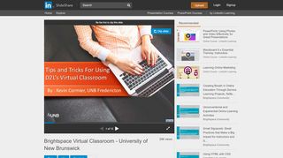 
                            11. Brightspace Virtual Classroom - University of New Brunswick
