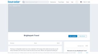 
                            10. Brightspark Travel Reviews - TourRadar