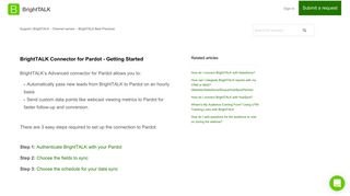 
                            9. BrightTALK Connector for Pardot - Getting Started – Support ...