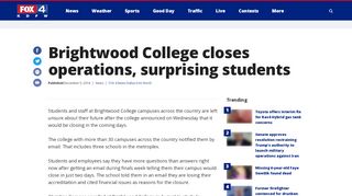 
                            8. Brightwood College closes operations, surprising students - Story ...