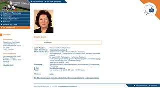 
                            7. Brigitte Lund - Department Psychologie - Universität Potsdam