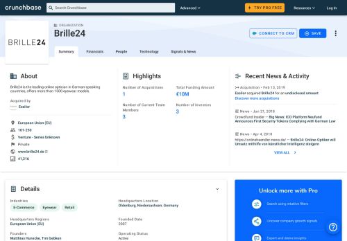 
                            6. Brille24 | Crunchbase