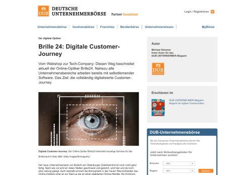 
                            12. Brille24: Der digitale Optiker - Deutsche Unternehmerbörse - DUB.de