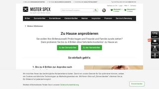 
                            13. Brillen kostenlos zu Hause anprobieren | Mister Spex