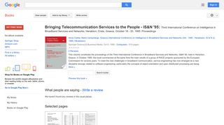 
                            11. Bringing Telecommunication Services to the People - IS&N  ...