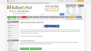 
                            6. Brinks Storage - High Security Bullion Vault | BullionByPost