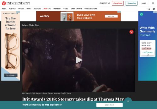 
                            9. Brit Awards 2018: Stormzy takes dig at Theresa May, attacks Daily ...