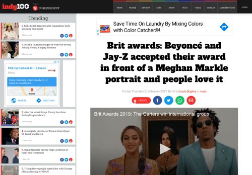 
                            12. Brit awards: Beyoncé and Jay-Z accepted their award in front of a ...