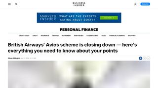 
                            13. British Airways' Avios frequent flyer scheme is closing - what you need ...