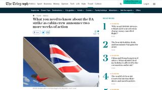 
                            10. British Airways strike: everything you need to know - The Telegraph