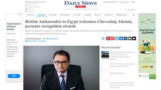 
                            13. British Ambassador to Egypt welcomes Chevening Alumni, ...