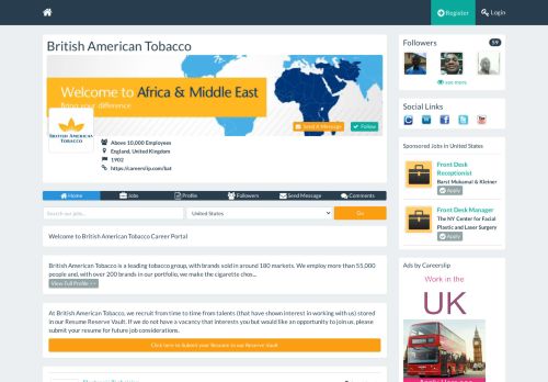 
                            12. British American Tobacco CAREER and RECRUITMENT ...