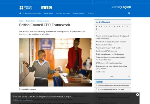 
                            9. British Council CPD Framework | TeachingEnglish | British Council ...