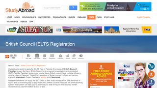 
                            12. British Council IELTS Registration - Study Abroad