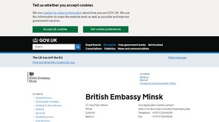 
                            10. British Embassy Minsk - GOV.UK