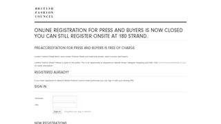 
                            10. British Fashion Council Events - Registration