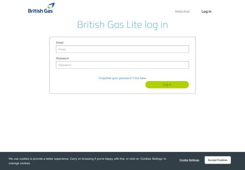
                            4. British Gas Lite | Login