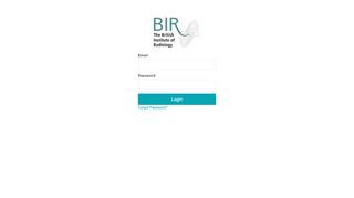 
                            7. British Institute of Radiology: Login