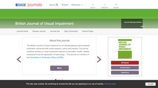 
                            11. British Journal of Visual Impairment: SAGE Journals