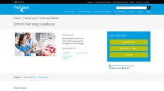 
                            3. British Nursing Database - ProQuest