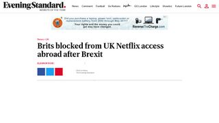 
                            6. Brits blocked from UK Netflix access abroad after Brexit | London ...