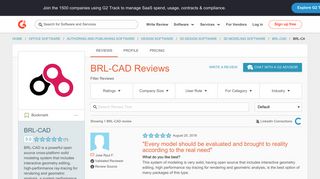 
                            10. BRL-CAD Reviews 2018 | G2 Crowd