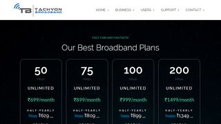 
                            3. Broadband Plans - Broadband Services - Tachyon Communications