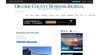 
                            13. Broadcom Cuts 1,100 Jobs | Orange County Business Journal