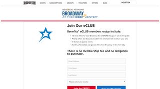 
                            2. Broadway Across America eCLUB