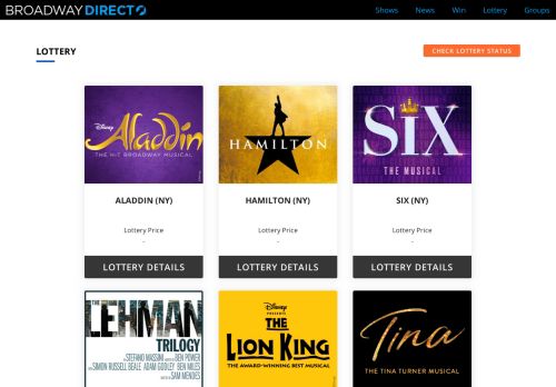 
                            9. Broadway Direct Lottery