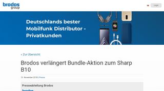 
                            11. Brodos verlängert Bundle-Aktion zum Sharp B10 | Brodos Group