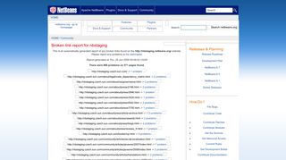 
                            11. Broken link report for nbstaging - NetBeans