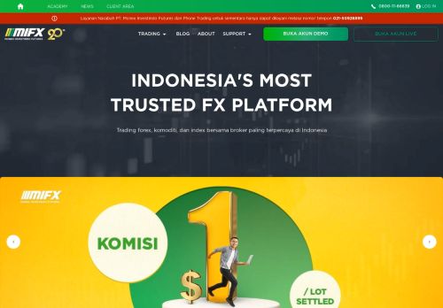 
                            2. Broker Forex Terbesar Indonesia | MIFX