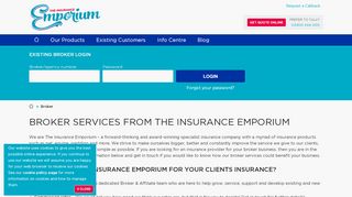 
                            7. Broker service information from The Insurance Emporium