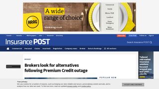 
                            12. Brokers look for alternatives following Premium Credit outage ...